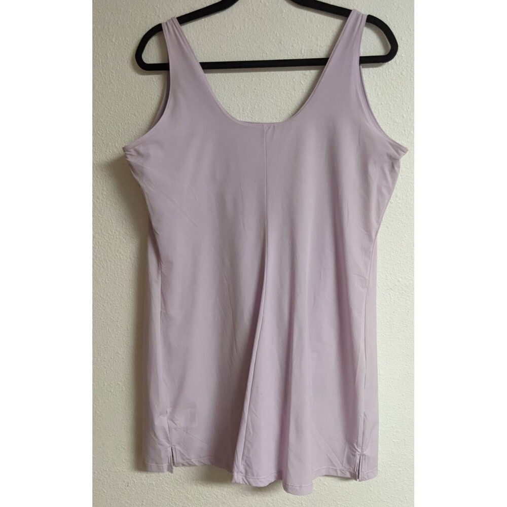 NWT~ Women's Nike Bliss Luxe Womens Training Dress Built In Shorts Lilac XL - Picture 9 of 13